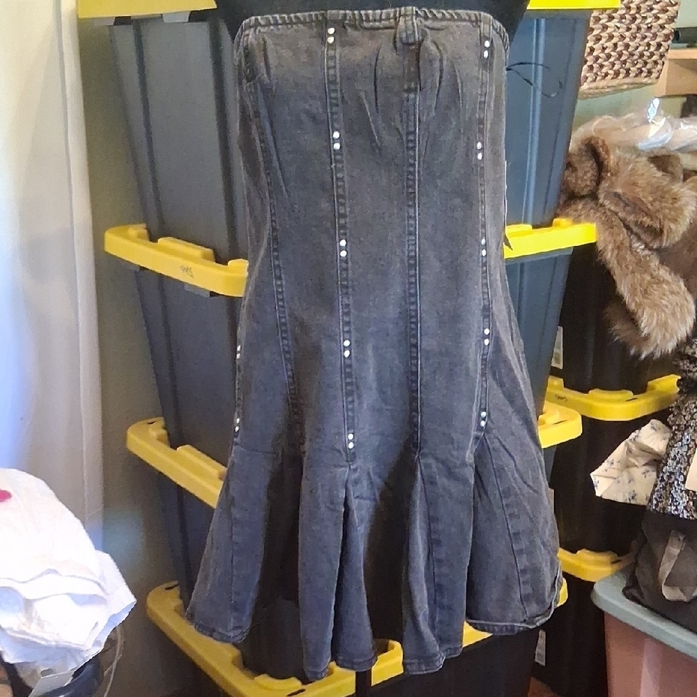 Wild Fable Grey Strapless Studded Dress Size Xl